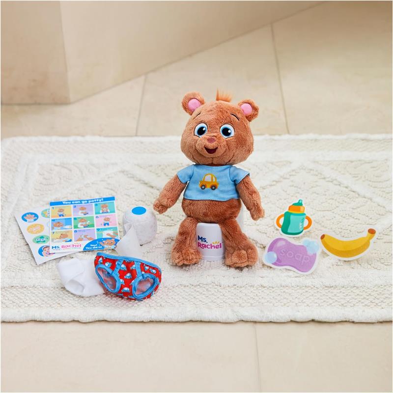 Spin Master Ms. Rachel Potty Time With Bean, 11` Plush Teddy Bear With Play Image 4