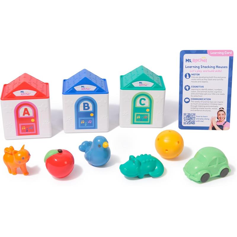 Spin Master Ms. Rachel Stacking Surprise Houses Image 2