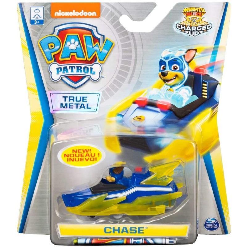 Spin Master - Paw Patrol Mighty Pups Charged Up True Metal, Chase  Image 1
