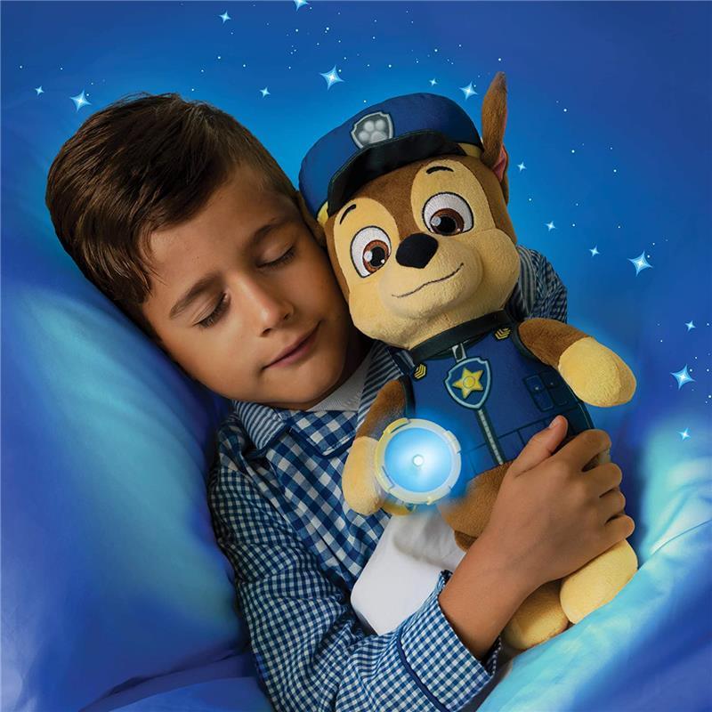 Spin Master - Paw Patrol Snuggle Up Chase Plush with Flashlight & Sounds Image 3