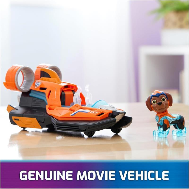 Spin Master - Paw Patrol: The Mighty Movie, Toy Jet Boat with Zuma, Lights and Sounds, Kids 3+ Image 5