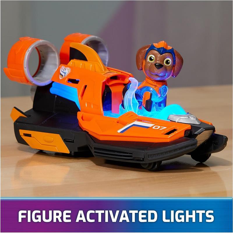 Spin Master - Paw Patrol: The Mighty Movie, Toy Jet Boat with Zuma, Lights and Sounds, Kids 3+ Image 7