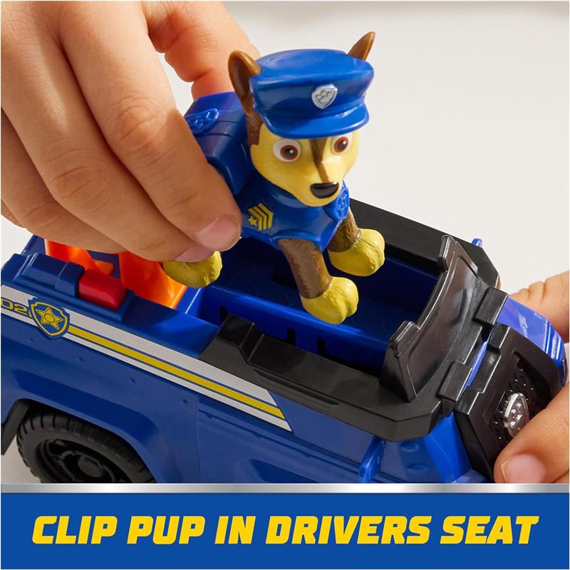 Spin Master - Paw Patrol Toy Car with Collectible Action Figure, Sustainably Minded, Chase Image 7