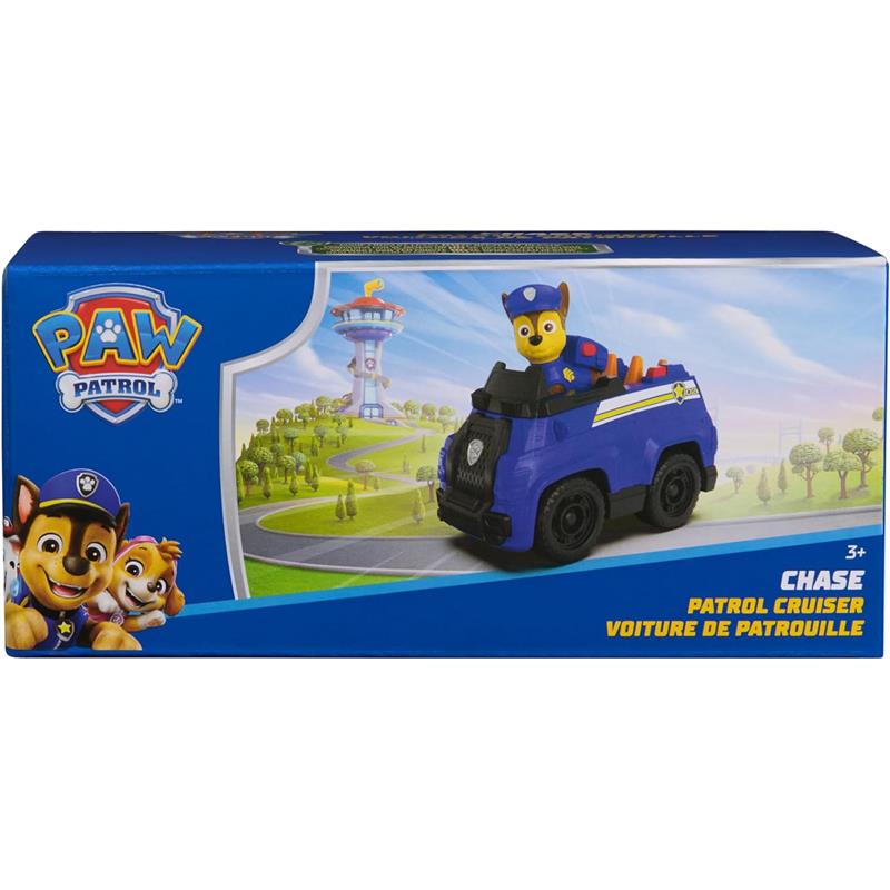 Spin Master - Paw Patrol Toy Car with Collectible Action Figure, Sustainably Minded, Chase Image 8