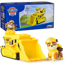 Spin Master - Paw Patrol Toy Car with Collectible Action Figure, Sustainably Minded, Rubble Image 1