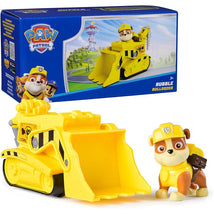 Spin Master - Paw Patrol Toy Car with Collectible Action Figure, Sustainably Minded, Rubble Image 1