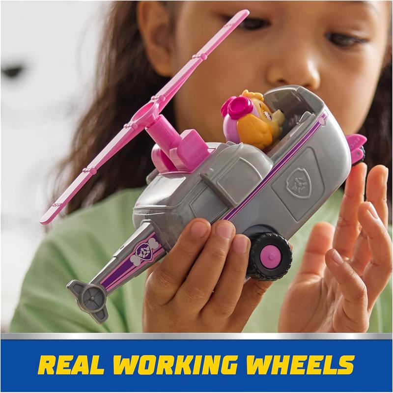 Spin Master - Paw Patrol Toy Car with Collectible Action Figure, Sustainably Minded, Skye Image 9