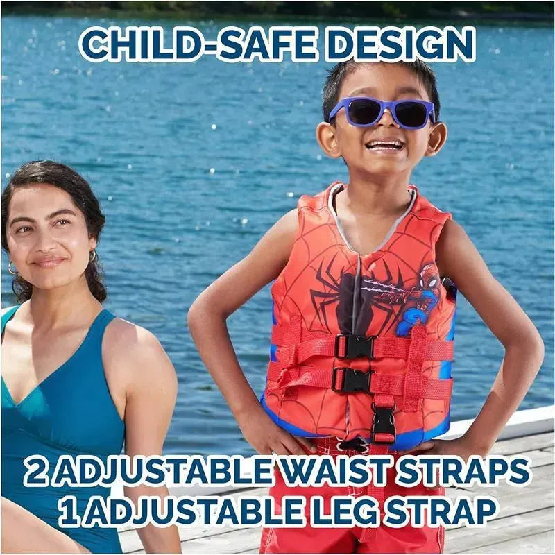 Spin Master - SwimWays Marvel Swim Trainer Life Jacket, for Kids 33-55 lbs, Spidey Image 6