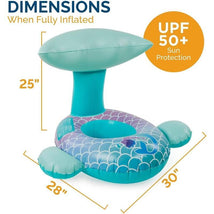 Spin Master - Swimways Sun Canopy Baby Boat, Toys for Kids Aged 9-24 Months, Mermaid Image 2