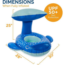 Spin Master - Swimways Sun Canopy Baby Boat, Toys for Kids Aged 9-24 Months, Whale Image 2