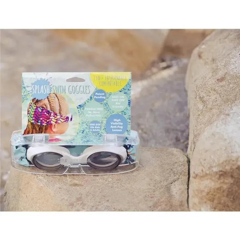 Splash Place Swim Goggles - Fun, Fashionable, Comfortable, Adult & Kids, Shark Attack Image 2