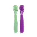 Spuni Silicone Spoons for Babies (Giggly Green + Peakaboo Purple)  Image 3