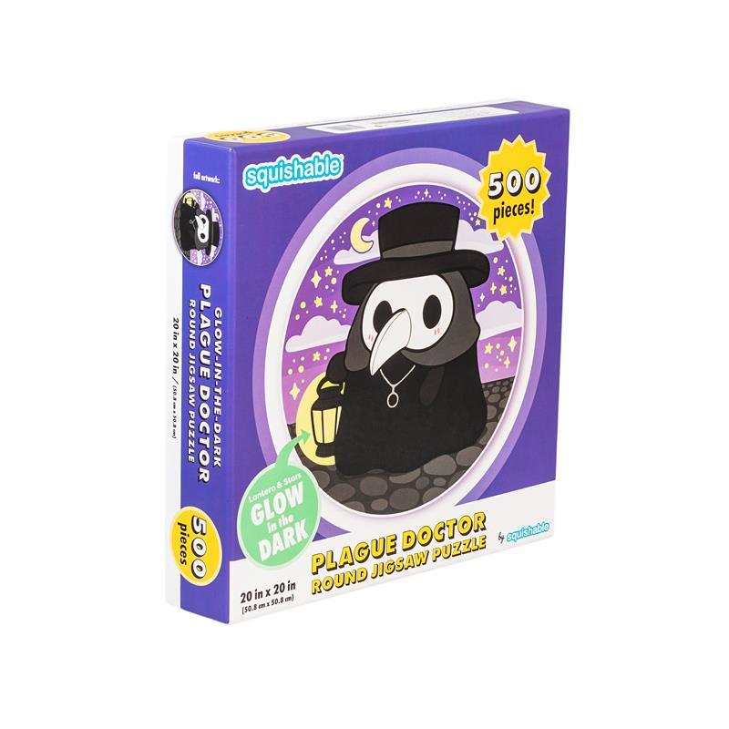 Squishable Plague Doctor Round Jigsaw Puzzle  Image 1