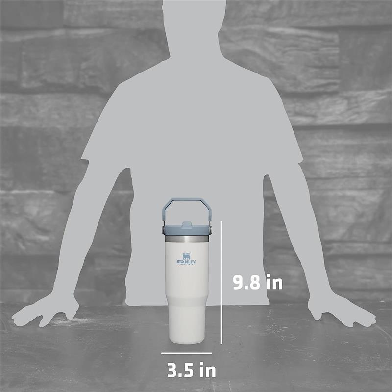 Stanley - 30Oz IceFlow Stainless Steel Tumbler with Straw, Fog Image 6