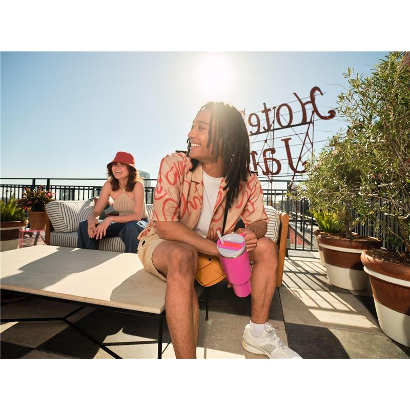 Stanley - The Quencher H2.O Flowstate Tumbler Stainless Steel 40 Oz, Violet Blossom Image 5