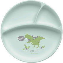 Stephen Joseph 100% Silicone Suction Plates For Babies, Dino Image 1