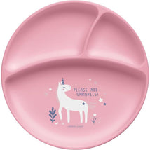 Stephen Joseph 100% Silicone Suction Plates For Babies, Unicorn Image 1