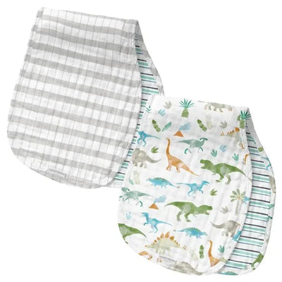 Stephen Joseph - 2Pk Muslin Burp Cloth, Dino Image 1