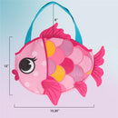 Stephen Joseph 6Pk Beach Tote with Sand Toys Pink Fish Image 5