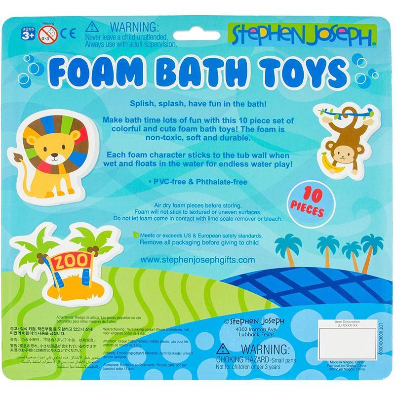 Stephen Joseph - Foam Bath Toy, Wild Animals Image 2
