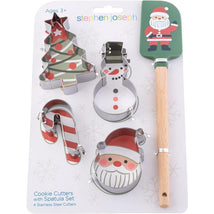 Stephen Joseph - Holiday Cookie Cutter And Spatula Set, Snowman Image 1