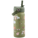 Stephen Joseph - Insulated Stainless Steel Bottle With Handle Farm Image 1