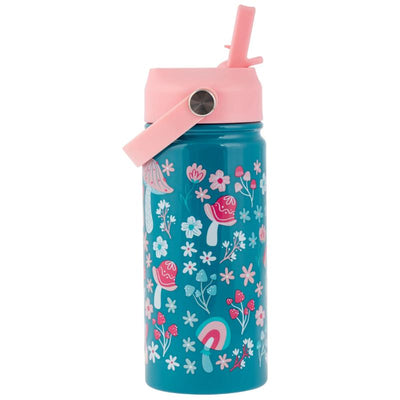 Stephen Joseph - Insulated Stainless Steel Bottle With Handle Mushroom Image 1