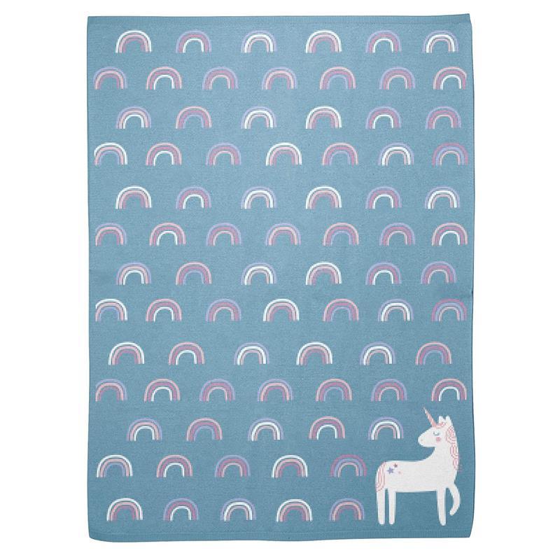 Stephen Joseph Knit Baby Blankets, Unicorn Image 1