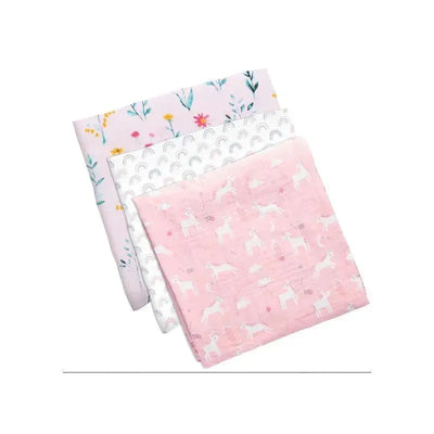 Stephen Joseph - Muslin Blanket Set 3Pk, Unicorn Image 1