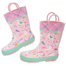 Stephen Joseph - Waterproof Rainboots for Kids, Pink Unicorn Image 1