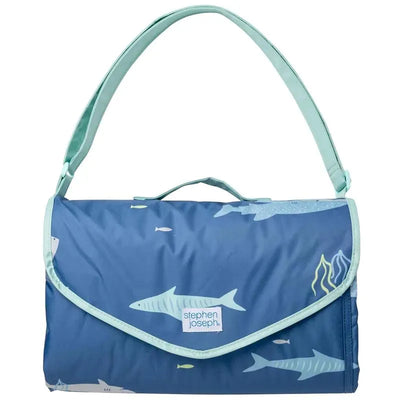 Stephen Joseph - Wipeable Play Blanket, Shark Image 1