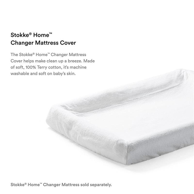 Stokke - Changer Mattress Cover White 2Pc, White Image 5