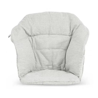 Stokke Clikk Cushion in Nordic Grey, featuring a soft, padded design with textured fabric for added comfort.