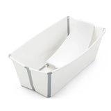 Stokke - Flexi Bath Bundle Folding Baby Bathtub with Newborn Support White/Grey Image 1