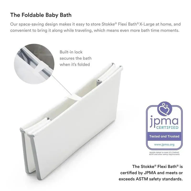 Stokke - Flexi Bath Tub X-Large Bundle White Image 3