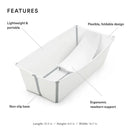 Stokke - Flexi Bath Tub X-Large Bundle White Image 5
