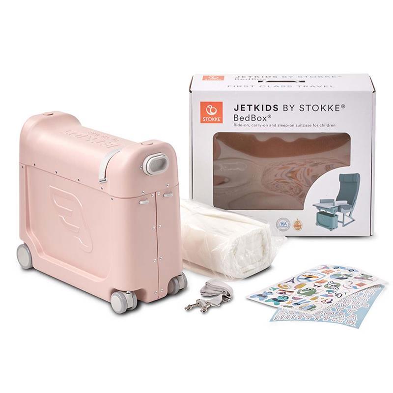 Stokke - Jetkids Bedbox 2.0 Ride-on Suitcase, Pink Lemonade Image 1