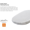 Stokke - Sleepi Fitted Sheet by Pehr, Stripes Away Pebbles Image 3