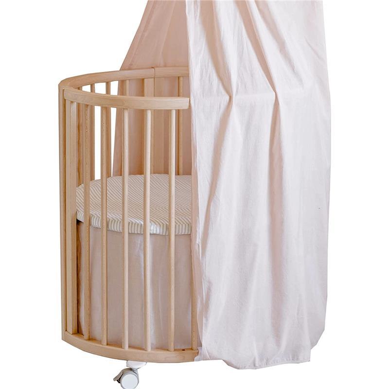 Stokke - Sleepi Mini Bed Skirt by Pehr, Blush Image 1