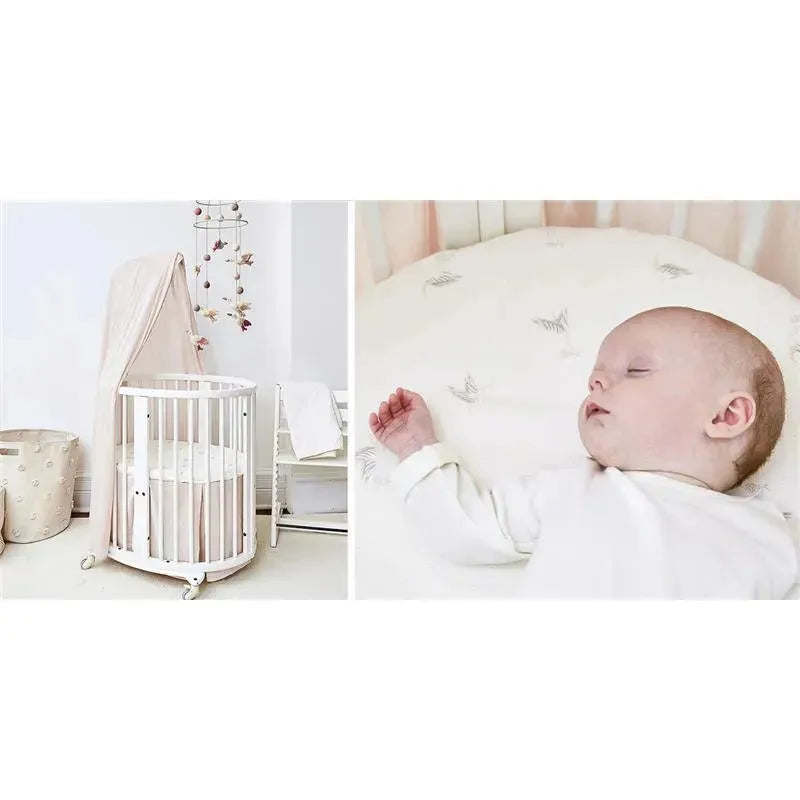 stokke sleepi crib sheets Stokke - Sleepi Mini Fitted Sheet 80 Cm, Stork