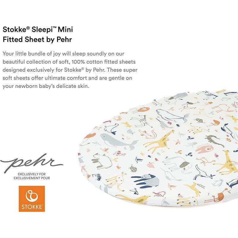 Stokke - Sleepi Mini Fitted Sheet by Pehr, Into The Wild Image 2