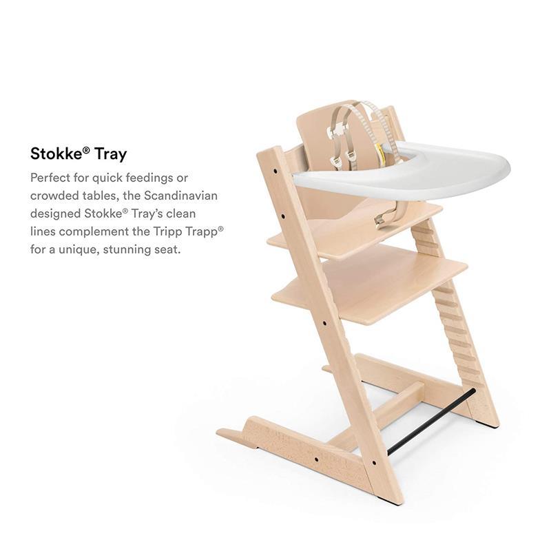Stokke Tray, White - Compatible with the Stokke® Baby Set from V2 onwards Image 4