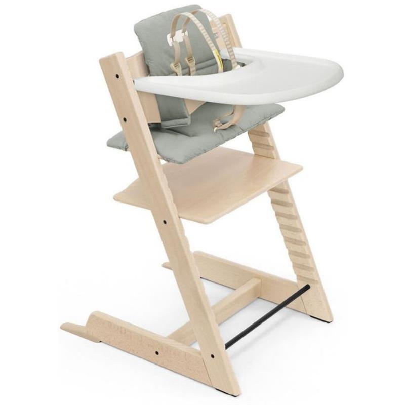 Stokke - Tripp Trapp Complete High Chair, Natural/Glacier Green Image 1