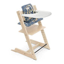 Stokke - Tripp Trapp High Chair and Cushion with Tray, Natural/Into the Deep Image 1