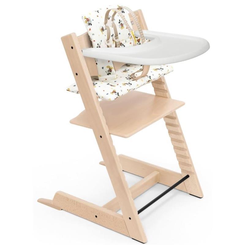 Stokke - Tripp Trapp High Chair & Cushion With Tray, Celebratory Disney Image 1