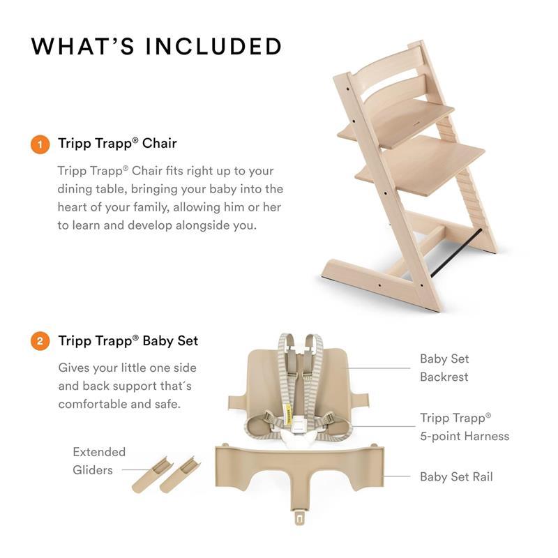 Stokke - Tripp Trapp High Chair Bundle, Storm Grey