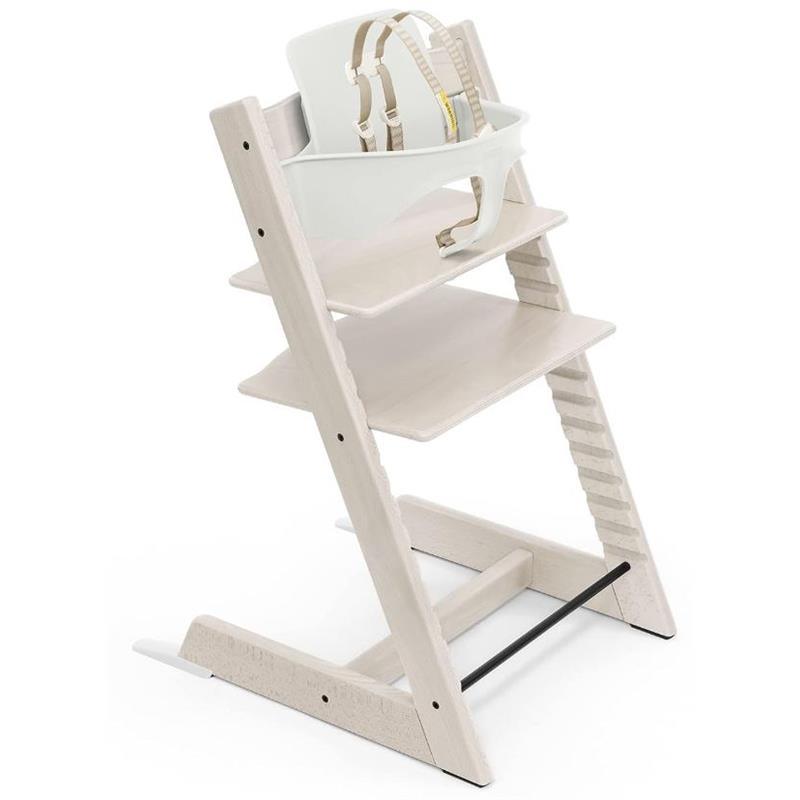 Stokke - Tripp Trapp High Chair Bundle, Whitewash Image 1