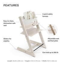 Stokke Tripp Trapp® High Chair Bundle - Black | Wheat Cream Cushion | White Tray Image 2