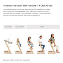 Stokke Tripp Trapp® High Chair Bundle - Black | Wheat Cream Cushion | White Tray Image 4