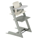 Stokke Tripp Trapp® High Chair Bundle - Gracier Green | Wheat Cream Cushion | White Tray Image 1